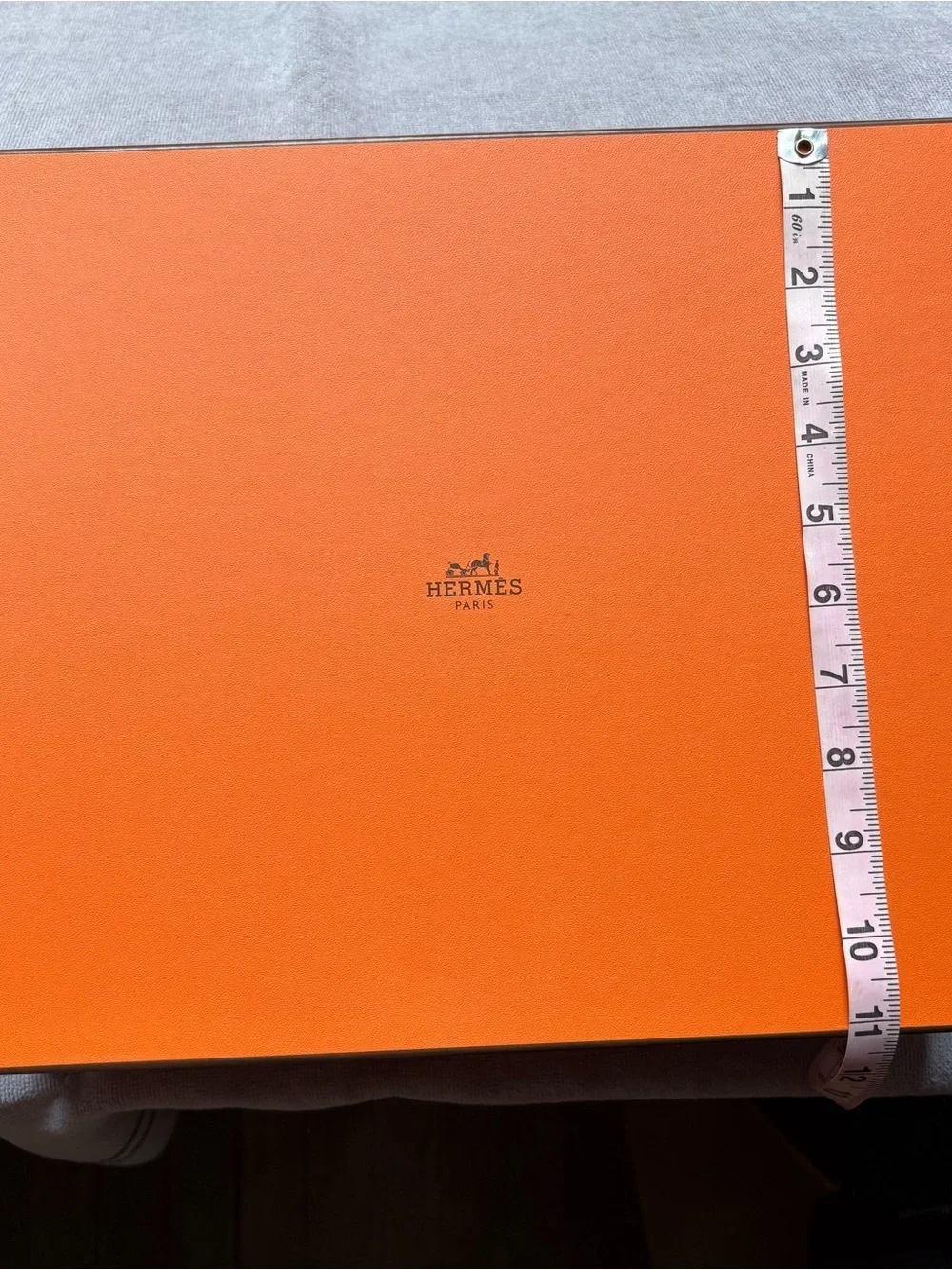 Hermes Iconic Orange with Brown Edge Luxury Gift and Storage Box